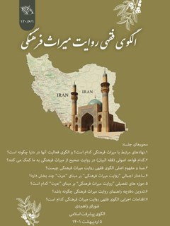 الگوی فقهی روایت میراث فرهنگی