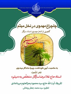 چلچراغ مهدوی در نخل میثم